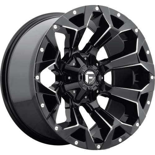 Fuel Offroad Wheels Assault D576 Gloss Black Milled 22x10 -18mm Offset 6x135,6x139.7 (6x5.5)