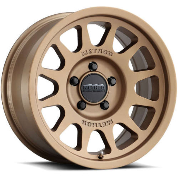 Method Wheels Bead Grip MR703 Bronze 17x8.5 0mm Offset 5x127 (5x5) | Fits Jeep Wrangler 07-Up and Jeep Gladiator