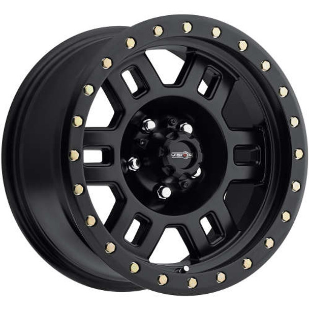 Vision Wheels Manx 398 Matte Black 15x8 -19mm Offset 5x127 (5x5) | Fits Jeep Wrangler 07-Present and Jeep Gladiator Vision Wheels Manx 398 Matte Black 15x8 -19mm Offset 5x127 (5x5) | Fits Jeep Wrangler 07-Present and Jeep Gladiator