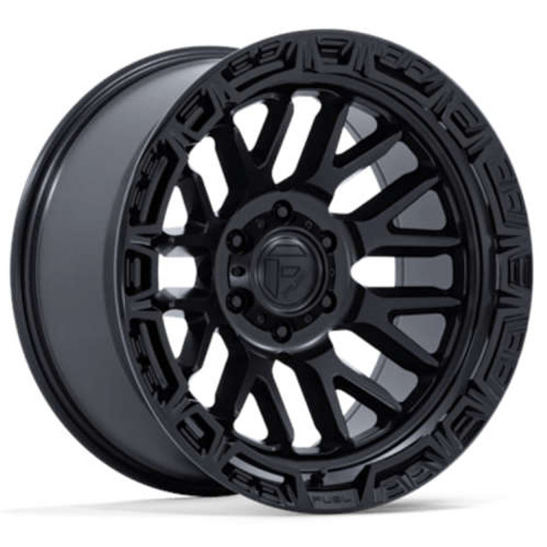 Fuel Offroad Wheels Rail FC890 Matte Black Gloss Black Lip 20x9 1mm Offset 5x127 (5x5) | Fits Jeep Wrangler 07-Up and Jeep Gladiator
