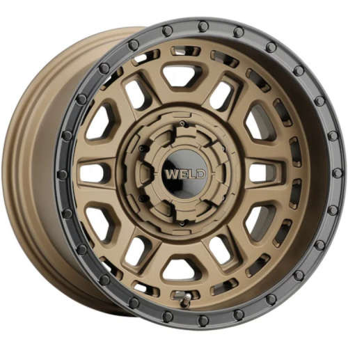 WELD Offroad Wheels Crux W120 Satin Bronze with Black Ring 17x9 -35mm Offset 5x114.3 (5x4.5),5x127 (5x5)