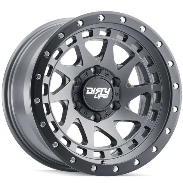 DirtyLife Wheels Enigma Pro 9311 Satin Graphite with Black Lip 17x9 -12mm Offset 5x127 (5x5) | Fits Jeep Wrangler 07-Up and Jeep Gladiator DirtyLife Wheels Enigma Pro 9311 Satin Graphite with Black Lip 17x9 -12mm Offset 5x127 (5x5) | Fits Jeep Wrangler 07-Up and Jeep Gladiator
