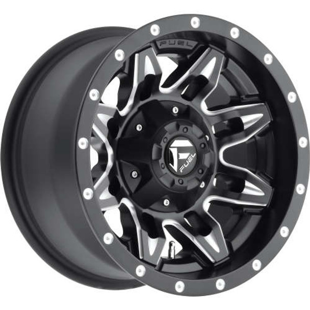 Fuel Offroad Wheels Lethal D567 Matte Black Milled 15x8 -18mm Offset 5x114.3 (5x4.5),5x120.7 (5x4.75)