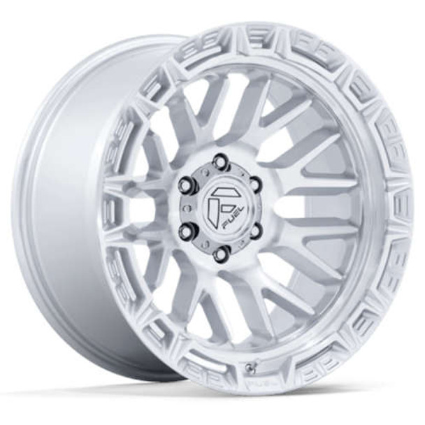 Fuel Offroad Wheels Rail FC890 Gloss Silver Machined Face 20x10 -18mm Offset 5x127 (5x5) | Fits Jeep Wrangler 07-Up and Jeep Gladiator