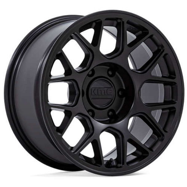 KMC Wheels Hatchet KM730 Matte Black 17x8.5 25mm Offset 5x127 (5x5) | Fits Jeep Wrangler 07-Up and Jeep Gladiator