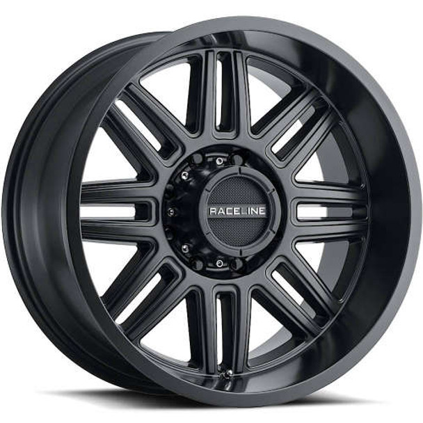 Raceline Wheels Split 948B Satin Black 16x8 0mm Offset 5x127 (5x5) | Fits Jeep Wrangler 07-Present and Jeep Gladiator Raceline Wheels Split 948B Satin Black 16x8 0mm Offset 5x127 (5x5) | Fits Jeep Wrangler 07-Present and Jeep Gladiator