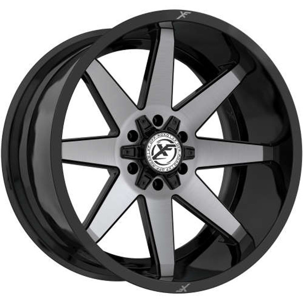 XF Offroad Wheels XF-236 Gloss Black Brushed Double Dark Tint 26x14 -76mm Offset 5x127 (5x5),5x139.7 (5x5.5) | Fits Jeep Wrangler 07-Present and Jeep Gladiator XF Offroad Wheels XF-236 Gloss Black Brushed Double Dark Tint 26x14 -76mm Offset 5x127 (5x5),5x139.7 (5x5.5) | Fits Jeep Wrangler 07-Present and Jeep Gladiator