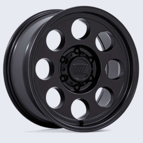 Pro Comp Wheels Heritage PA201 Matte Black 16x8 0mm Offset 5x127 (5x5) | Fits Jeep Wrangler 07-Present and Jeep Gladiator