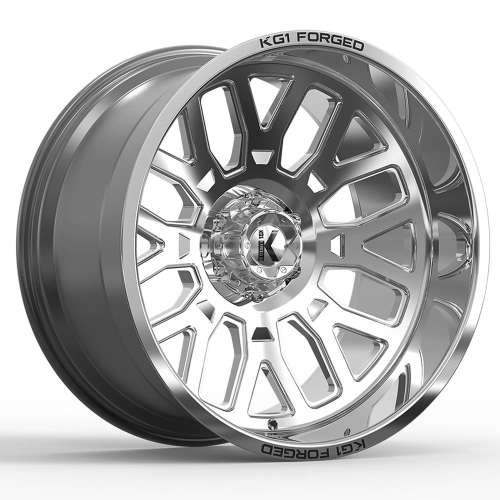KG1 Forged Wheels Revo KC002 Polished 22x12 -44mm Offset 5x127 (5x5) | Fits Jeep Wrangler 07-Present and Jeep Gladiator