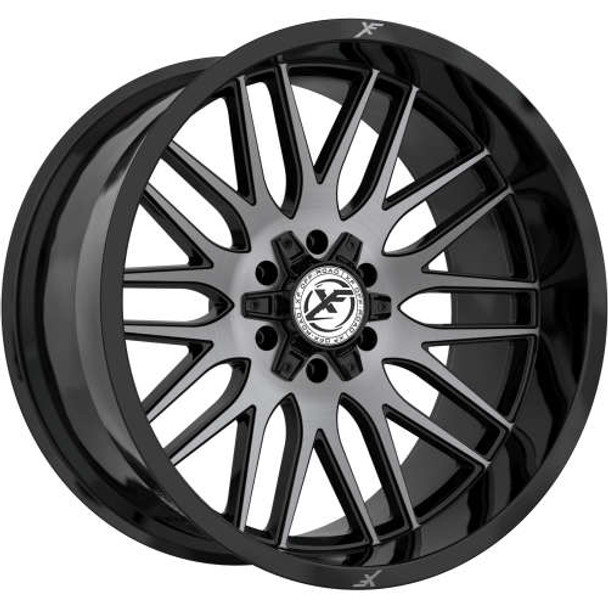 XF Offroad Wheels XF-240 Gloss Black Brushed Double Dark Tint 20x9 12mm Offset 5x127 (5x5),5x139.7 (5x5.5) | Fits Jeep Wrangler 07-Up and Jeep Gladiator XF Offroad Wheels XF-240 Gloss Black Brushed Double Dark Tint 20x9 12mm Offset 5x127 (5x5),5x139.7 (5x5.5) | Fits Jeep Wrangler 07-Up and Jeep Gladiator