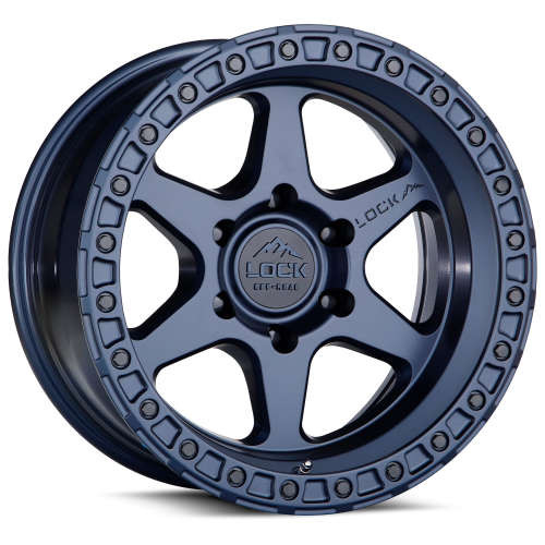 Lock Offroad Wheels Olympus Matte Blue 20x9 0mm Offset 5x127 (5x5) | Fits Jeep Wrangler 07-Up and Jeep Gladiator