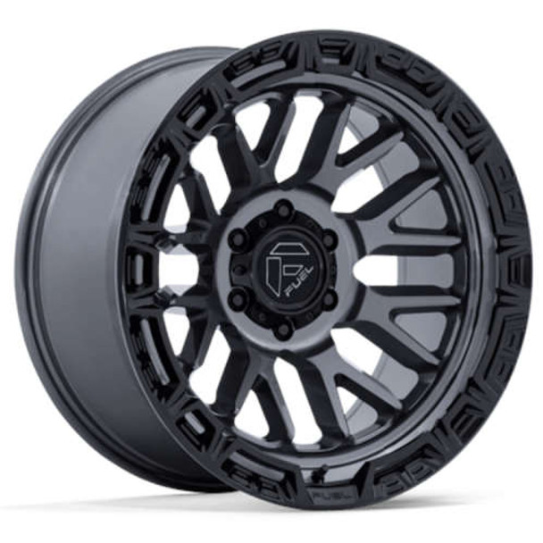 Fuel Offroad Wheels Rail FC890 Gloss Gunmetal Gloss Black Lip 20x10 -18mm Offset 5x127 (5x5) | Fits Jeep Wrangler 07-Up and Jeep Gladiator