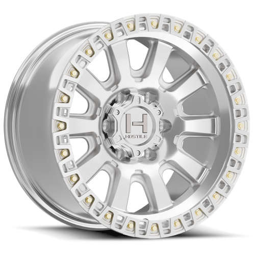 Hostile Wheels Crawler H138 Machined 17x9 -12mm Offset 5x127 (5x5) | Fits Jeep Wrangler 07-Up and Jeep Gladiator