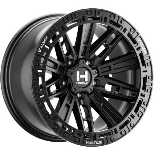 Hostile Wheels Mojave H129 Asphalt 17x9 0mm Offset 5x127 (5x5) | Fits Jeep Wrangler 07-Up and Jeep Gladiator