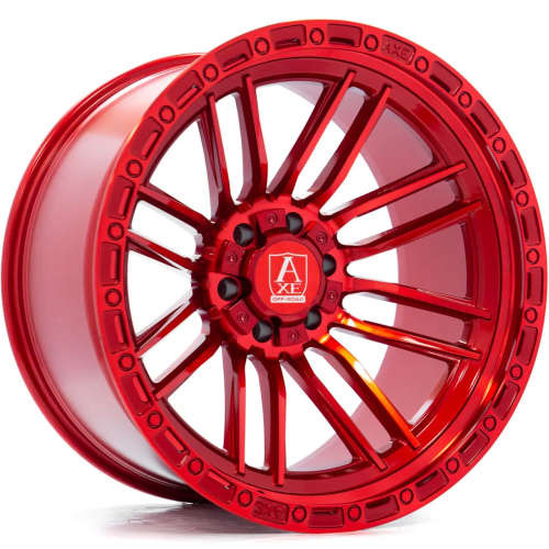 AXE Offroad Wheels Icarus Candy Red 22x12 -44mm Offset 5x127 (5x5),5x139.7 (5x5.5) | Fits Jeep Wrangler 07-Present and Jeep Gladiator