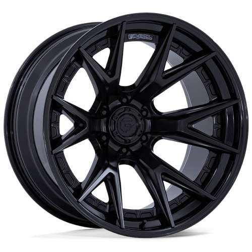 Fuel Offroad Wheels Catalyst FC402 Matte Black With Gloss Black Lip 20x10 -18mm Offset 8x165.1 (8x6.5)