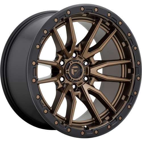 Fuel Offroad Wheels Rebel D681 Bronze with Black Lip 22x12 -44mm Offset 6x139.7 (6x5.5)