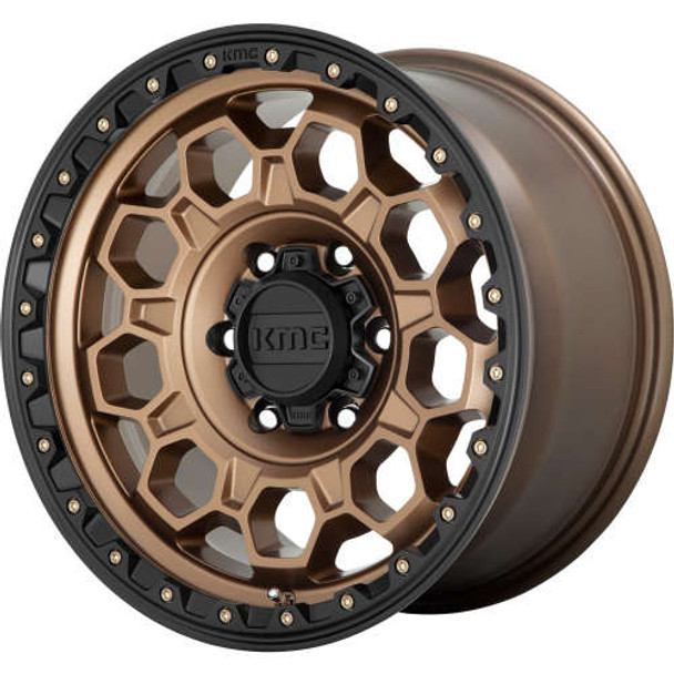 KMC Wheels Trek KM545 Matte Bronze w/ Black Lip 17x9 -12mm Offset 5x127 (5x5) | Fits Jeep Wrangler 07-Up and Jeep Gladiator KMC Wheels Trek KM545 Matte Bronze w/ Black Lip 17x9 -12mm Offset 5x127 (5x5) | Fits Jeep Wrangler 07-Up and Jeep Gladiator