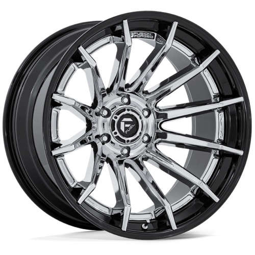 Fuel Offroad Wheels Burn FC403 Chrome With Gloss Black Lip 22x12 -44mm Offset 5x127 (5x5) | Fits Jeep Wrangler 07-Present and Jeep Gladiator
