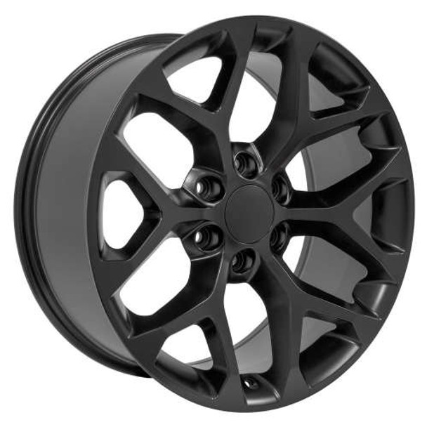 OE Wheels Chevy Silverado CV98B Satin Black 22x9 24mm Offset 6x139.7 (6x5.5)