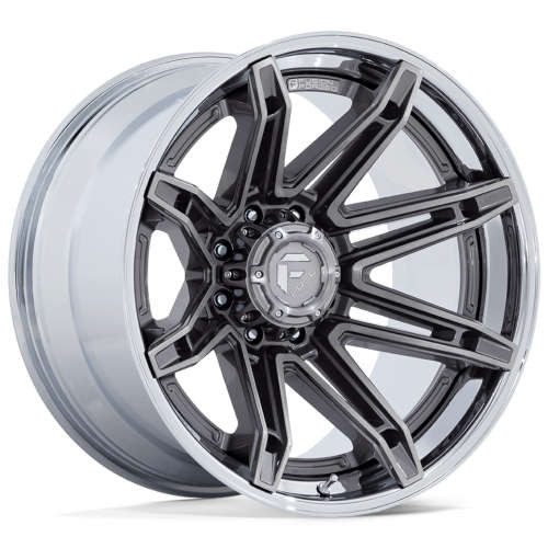 Fuel Offroad Wheels Brawl FC401 Platinum With Chrome Lip 22x12 -44mm Offset 6x135