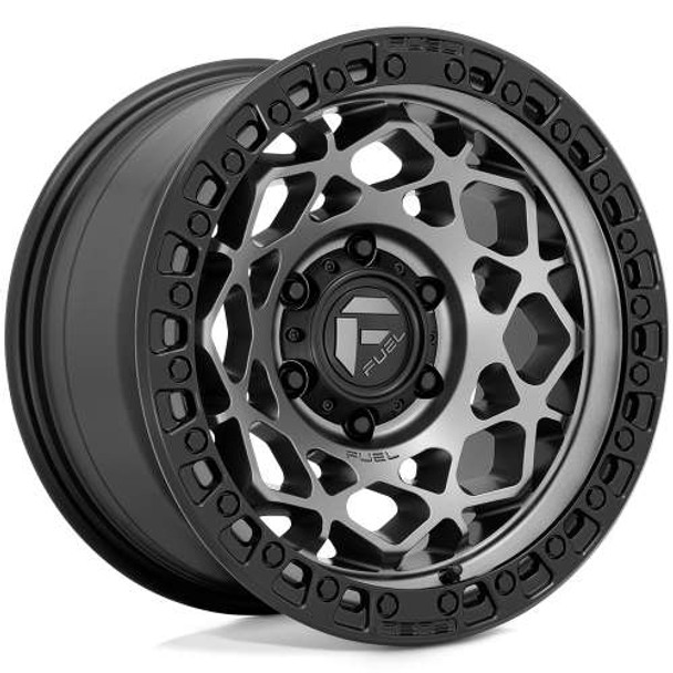 Fuel Offroad Wheels Unit D784 Gunmetal with Matte Black Ring 17x9 -12mm Offset 5x127 (5x5) | Fits Jeep Wrangler 07-Up and Jeep Gladiator