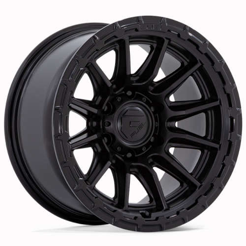 Fuel Offroad Wheels Piston FC866 Blackout 17x9 1mm Offset 5x127 (5x5) | Fits Jeep Wrangler 07-Up and Jeep Gladiator