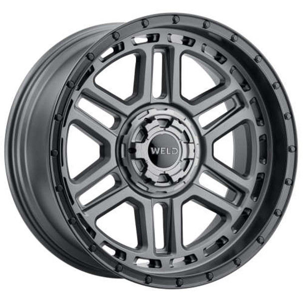 WELD Offroad Wheels Crux W221 Satin Gun Satin Black 20x10 -18mm Offset 5x127 (5x5),5x139.7 (5x5.5) | Fits Jeep Wrangler 07-Up and Jeep Gladiator