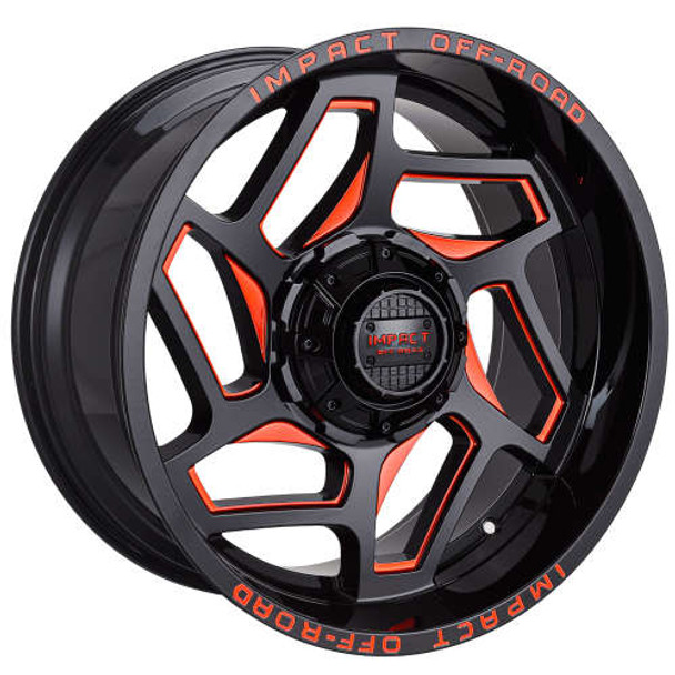 Impact Offroad Wheels 826 Gloss Black Milled Candy Red 20x10 -12mm Offset 6x135,6x139.7 (6x5.5) Impact Offroad Wheels 826 Gloss Black Milled Candy Red 20x10 -12mm Offset 6x135,6x139.7 (6x5.5)