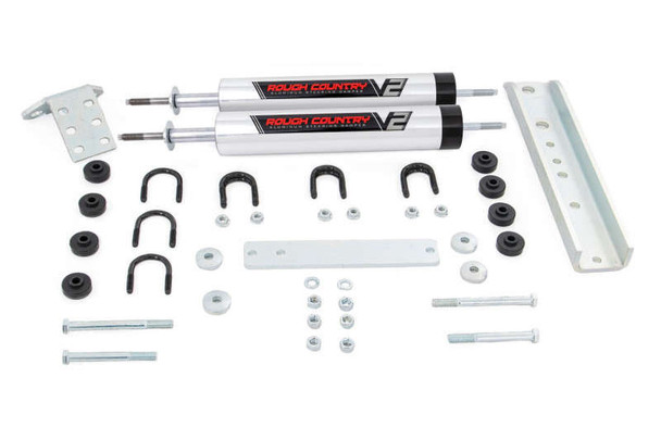Rough Country V2 Steering Stabilizer | Dual | 80-98 Ford Bronco/F-150/250-350 8733870