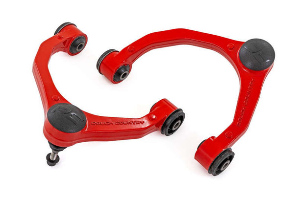 Rough Country Red Forged Upper Control Arms | OE Upgrade (21-25 Ford F-150 | 2WD/4WD) 51037RED
