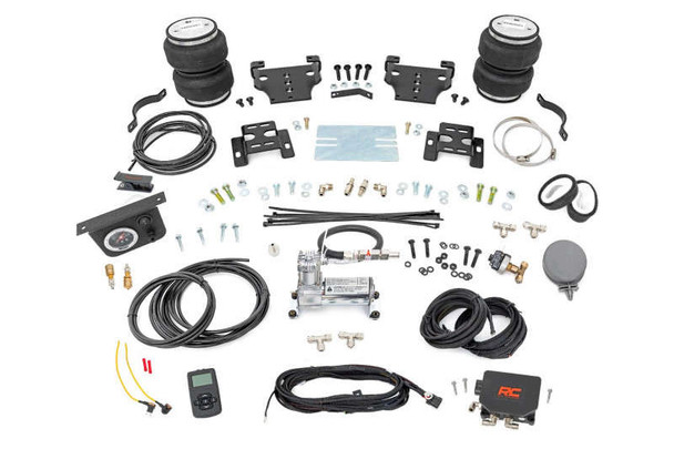 Rough Country Air Spring Kit w/compressor | Wireless Controller | 0-6" Lift | 01-10 Chevy Silverado/GMC Sierra 2500HD 10006WC