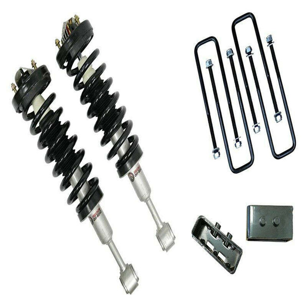 Freedom Offroad 3" Front Lift Strut 2" Rear Blocks w/U-Bolts and Shocks (04-08 Ford F-150/06-08 Lincoln Mark LT) FO-F804-KIT