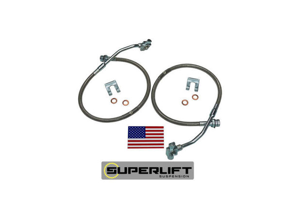 SUPERLIFT Bullet Proof Front Brake Hoses for 4-6" Lift | 80-86 Chevrolet/GMC K10/K20/K1500/K2500 4WD 91350 SUPERLIFT Bullet Proof Front Brake Hoses for 4-6" Lift | 80-86 Chevrolet/GMC K10/K20/K1500/K2500 4WD 91350