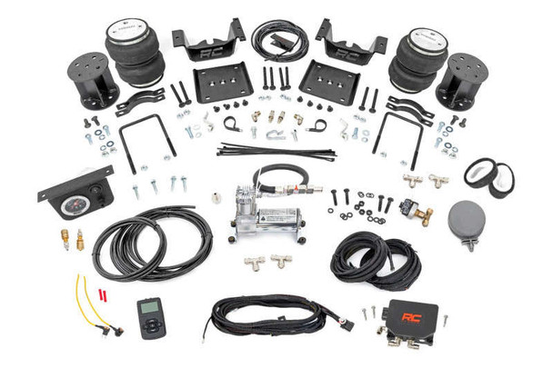 Rough Country Air Spring Kit w/compressor | Wireless Controller | 5" Lift Kit | 07-18 Chevy Silverado/GMC Sierra 1500 100054WC