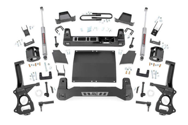 Rough Country 6" Lift Kit | Strut Spacers W/ N3 Rear Shocks (2025 Chevy Silverado 1500 | 4WD | 3.0L | Diesel) 110030D
