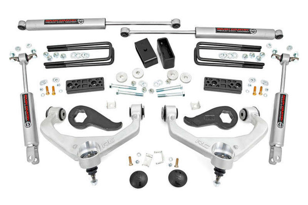 Rough Country 3" Lift Kit | N3 Shocks (20-25 Chevrolet Silverado/GMC Sierra 3500 HD | 2WD/4WD | Dually) 95630