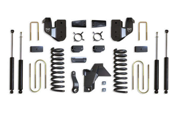 MaxTrac 4" Front/1" Rear Max Pro Lift Kit w/ Radius Arm Brackets & MaxTrac Shocks (19-24 Ram 3500 | 4WD | Diesel) K947541