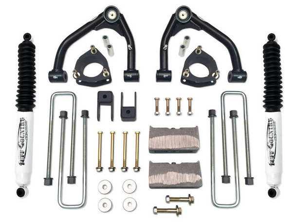 Tuff Country 4" Lift Kit | For OEM Aluminum or 2 Piece Stamped Steel Control Arms w/SX8000 Shocks (14-18 Chevy Silverado/GMC Sierra 1500 | 4WD) 14159KN