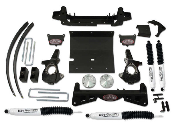 Tuff Country 4" Lift Kit w/SX8000 Shocks for 3-piece subframe w/o Factory Air Ride Shocks (2006 Chevy Silverado/GMC Sierra 1500 | 4WD) 14960KN
