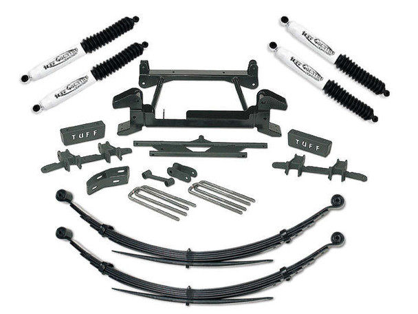 Tuff Country 4" Lift Kit w/Rear Leaf Springs & SX8000 Shocks (88-98 Chevy/GMC K1500 | 4WD) 14812KN