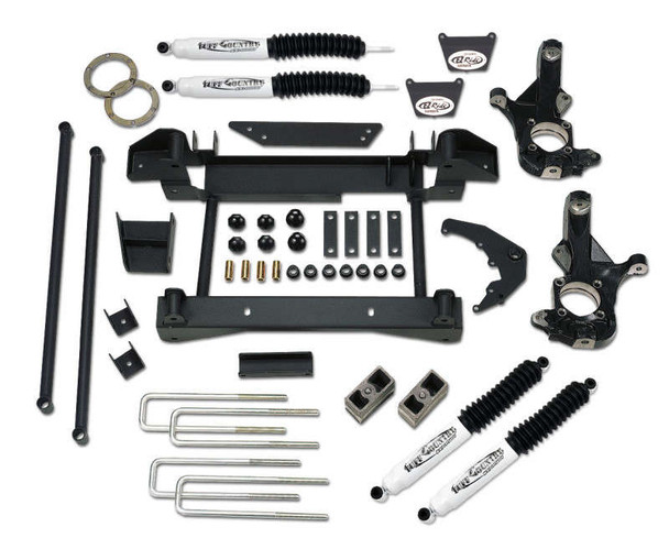 Tuff Country 6" Lift Kit w/SX8000 Shocks for 1-piece subframe (01-10 Chevy Silverado/GMC Sierra 2500HD | 4WD) 16985KN