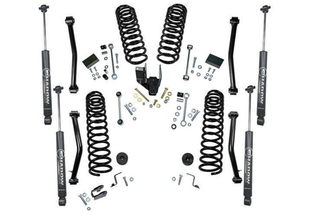 Superlift 4" Dual Rate Coil Lift Kit w/Shadow Series Shocks (18-25 Jeep Wrangler JL Unlimited | 4 Door) K192 Superlift 4" Dual Rate Coil Lift Kit w/Shadow Series Shocks (18-25 Jeep Wrangler JL Unlimited | 4 Door) K192