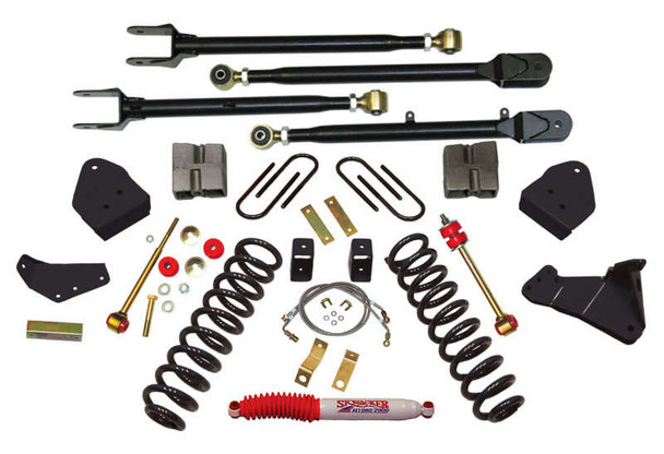 Skyjacker 6" Suspension Lift w/ Black MAX Shocks (05-07 Ford F-250 Super Duty | Gas | RWD/4WD) F56024K-B