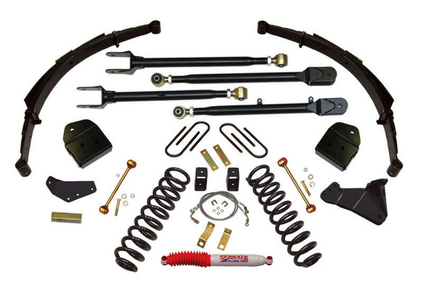 Skyjacker 4" Suspension Lift w/ Black MAX Shocks (08-10 Ford F-250 Super Duty| Gas) F84024KS-B