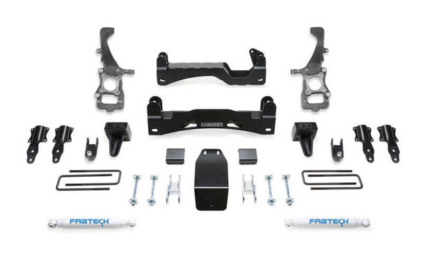 Fabtech 6" Lift Kit W/ Front Stock Coilover Spacers & Rear Performance Shocks | 21-23 Ford F-150 4WD K2371