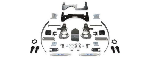 Fabtech 6" Basic System w/ Rear Performance Shocks | For OEM Aluminum/Stamped Steel UCA | 14-18 Chevrolet/GMC 1500 K1068 Fabtech 6" Basic System w/ Rear Performance Shocks | For OEM Aluminum/Stamped Steel UCA | 14-18 Chevrolet/GMC 1500 K1068