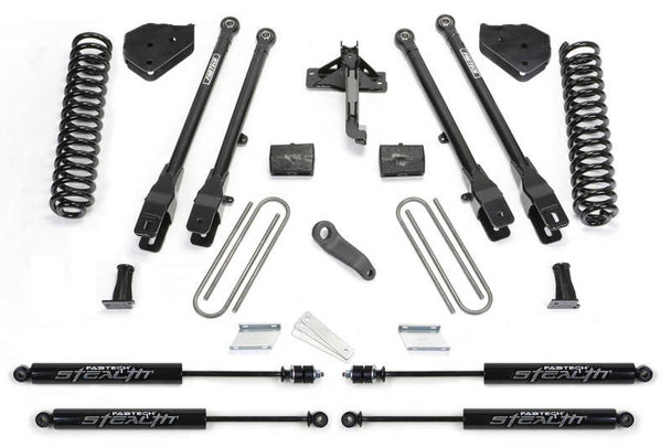 Fabtech 6" 4 Link System W/ Stealth Shocks | 17-22 Ford F-250/F-350 4WD (Diesel) K2219M