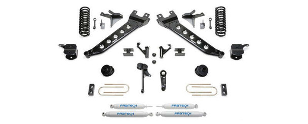 Fabtech 7" Radius Arm System w/ Coil Springs & Performance Shocks | 13-18 Ram 3500 4WD K3147 Fabtech 7" Radius Arm System w/ Coil Springs & Performance Shocks | 13-18 Ram 3500 4WD K3147