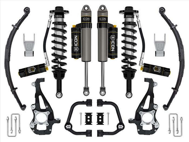 ICON 3.5-4.5" Lift Stage 4 Suspension System | Tubular UCA w/Leaf Packs (21-24 Ford F-150 | 4WD) K93144TL